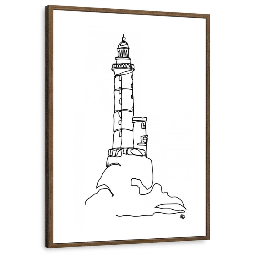 framed-print-brown-walnut-white-border