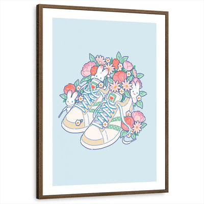 framed-print-brown-walnut-white-border