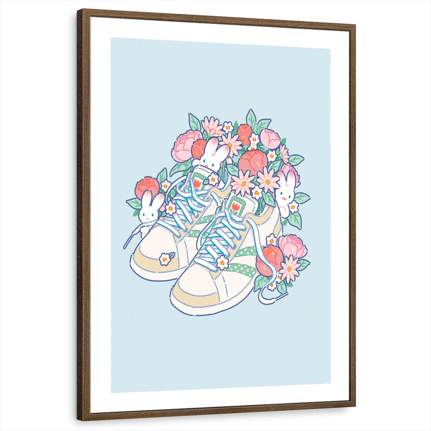 framed-print-brown-walnut-white-border