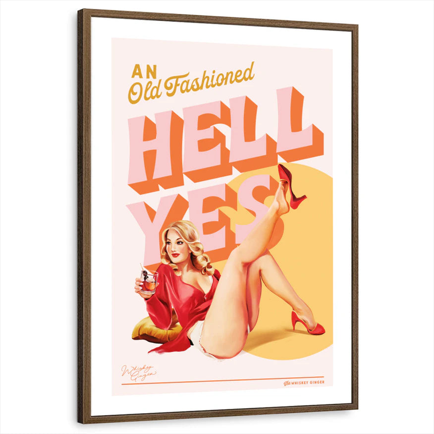 framed-print-brown-walnut-white-border