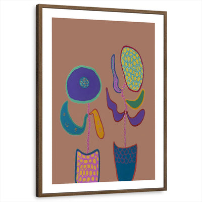 framed-print-brown-walnut-white-border