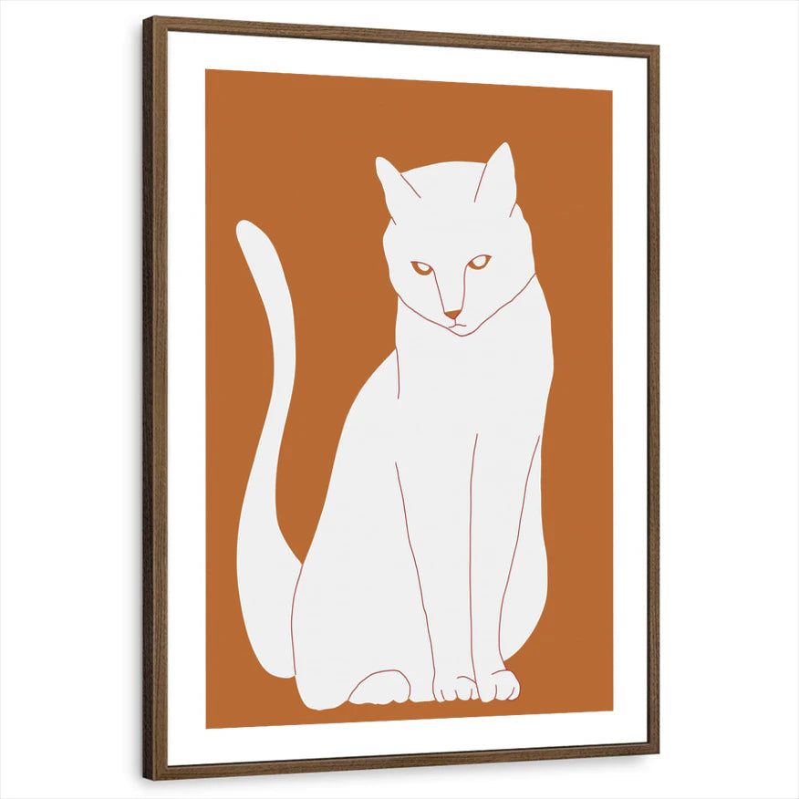 framed-print-brown-walnut-white-border