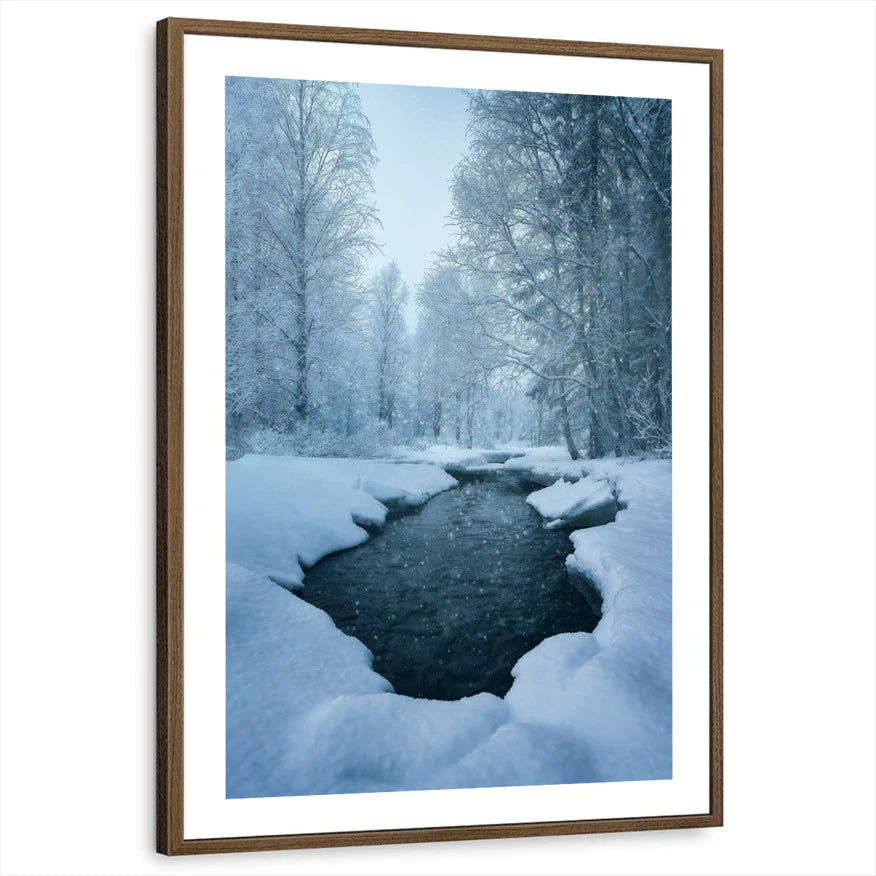 framed-print-brown-walnut-white-border