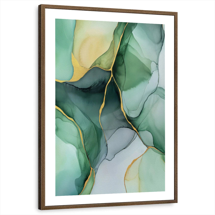 framed-print-brown-walnut-white-border