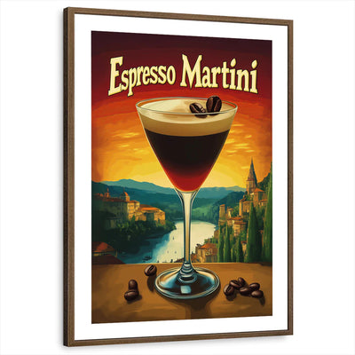 framed-print-brown-walnut-white-border
