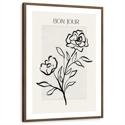 framed-print-brown-walnut-white-border