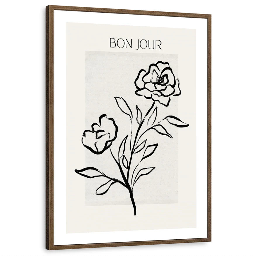 framed-print-brown-walnut-white-border