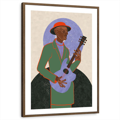 framed-print-brown-walnut-white-border