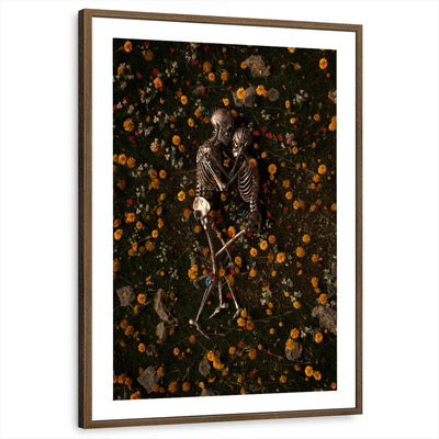 framed-print-brown-walnut-white-border