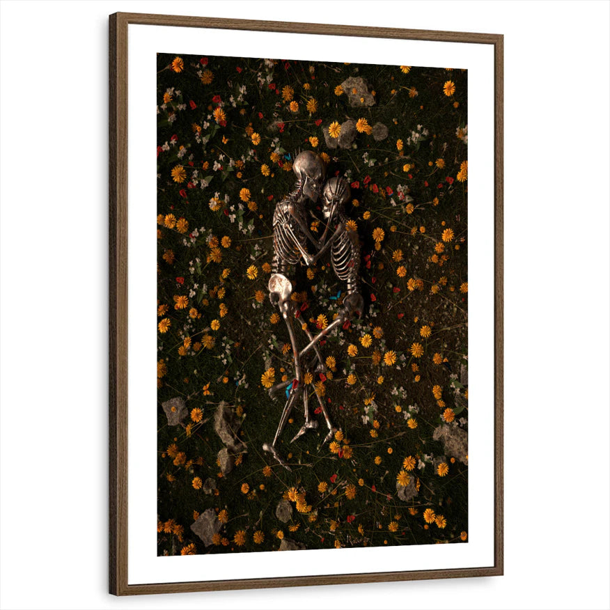 framed-print-brown-walnut-white-border