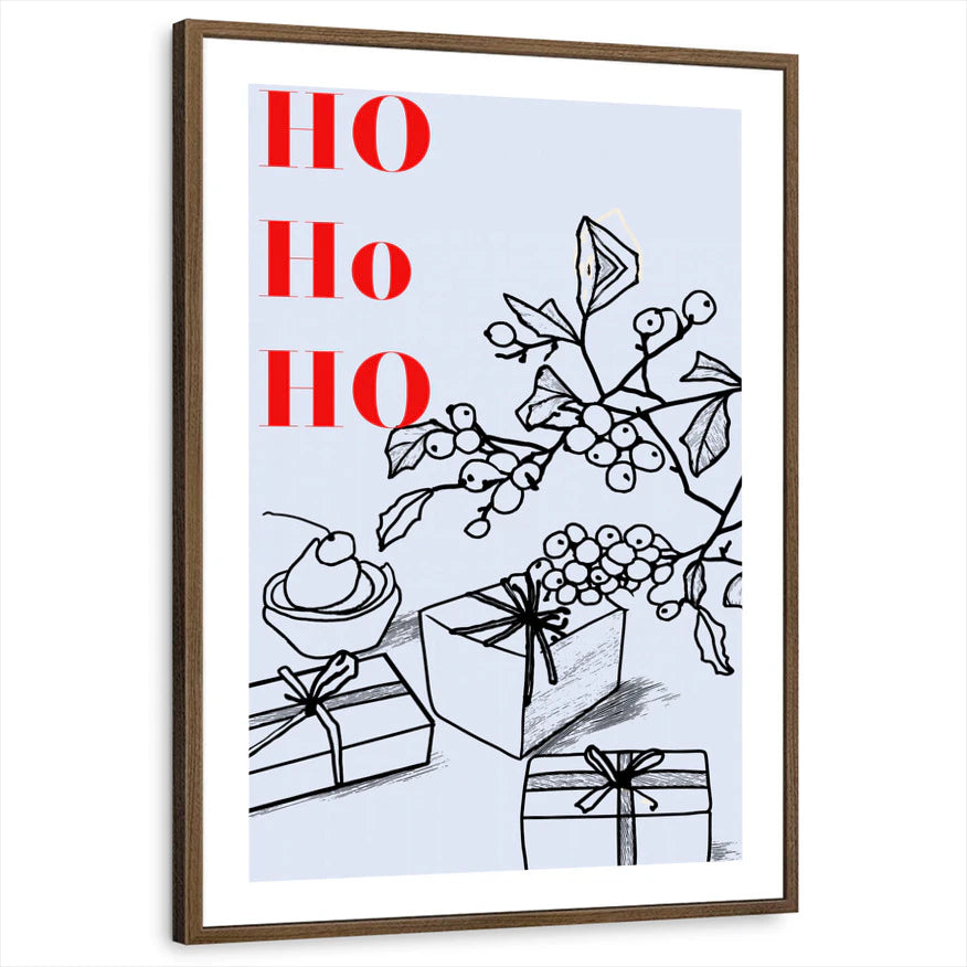framed-print-brown-walnut-white-border