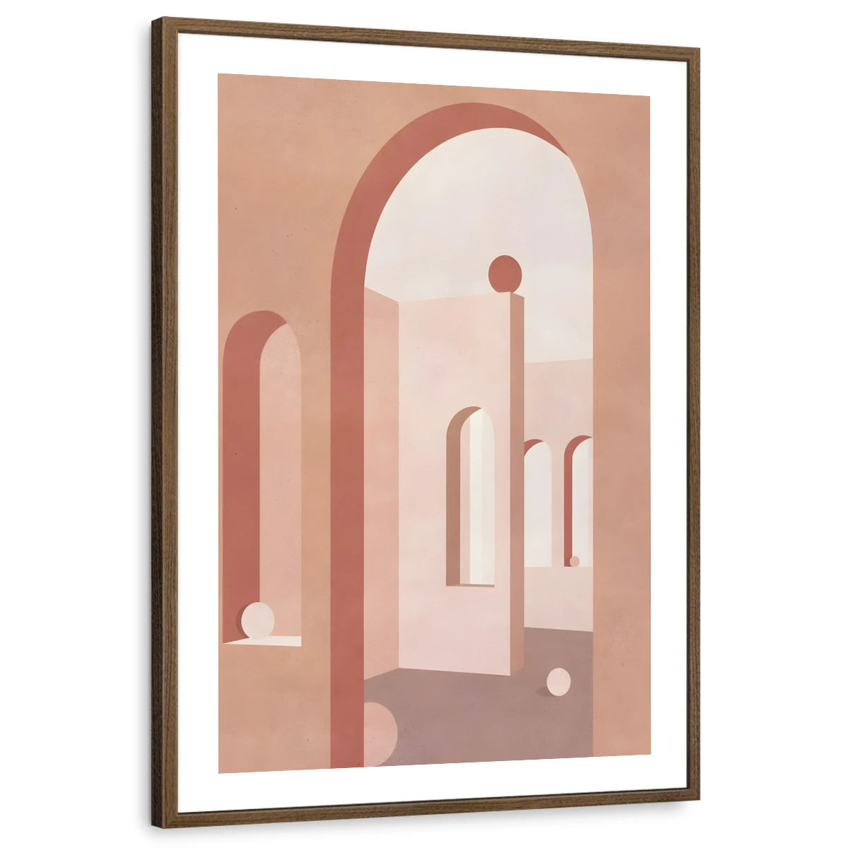 framed-print-brown-walnut-white-border
