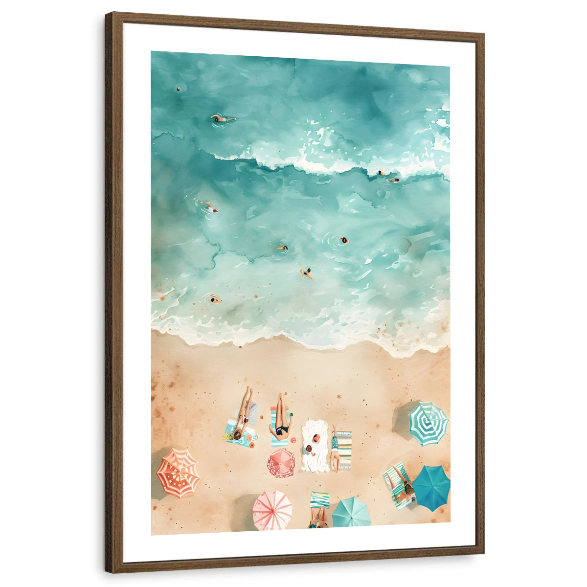 framed-print-brown-walnut-white-border