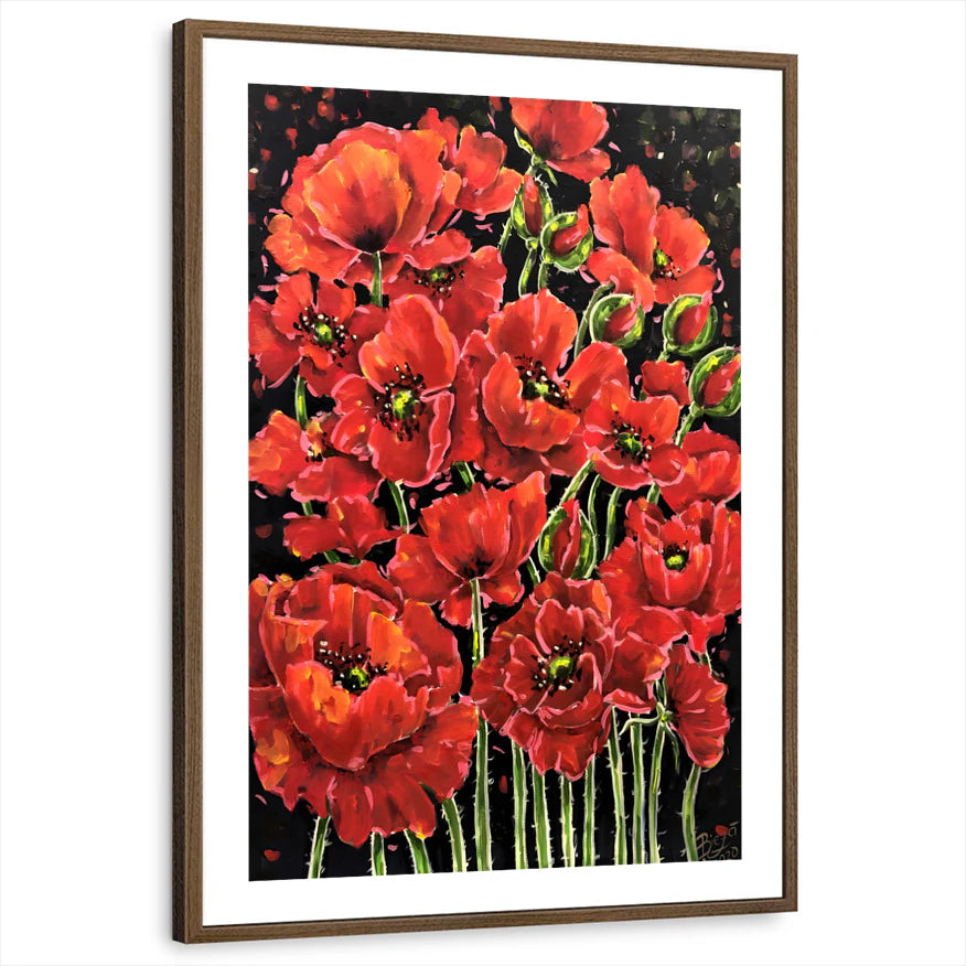 framed-print-brown-walnut-white-border