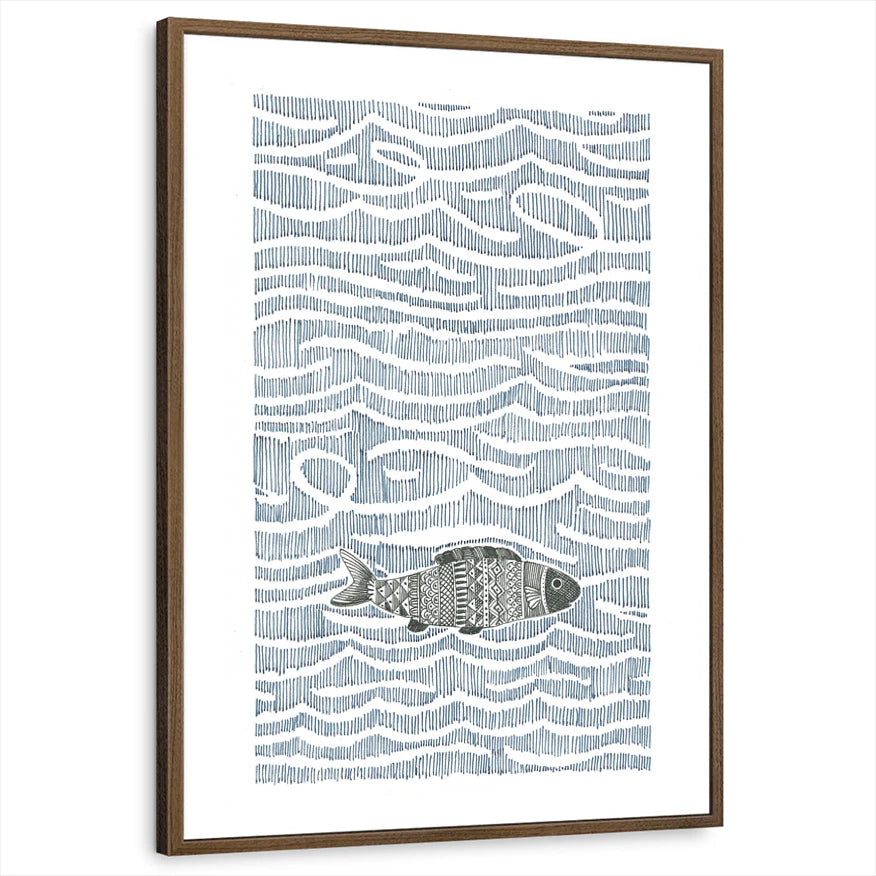 framed-print-brown-walnut-white-border