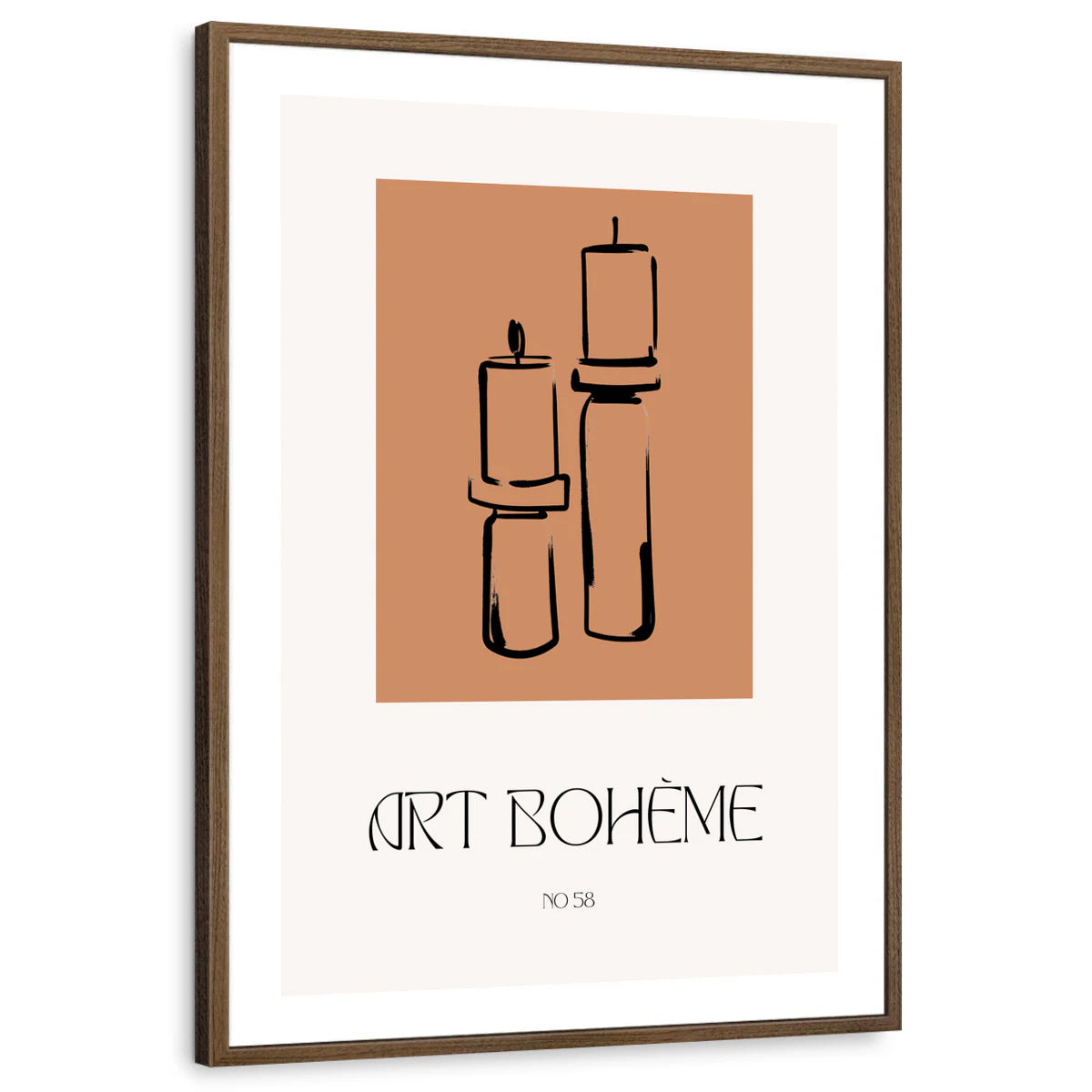 framed-print-brown-walnut-white-border