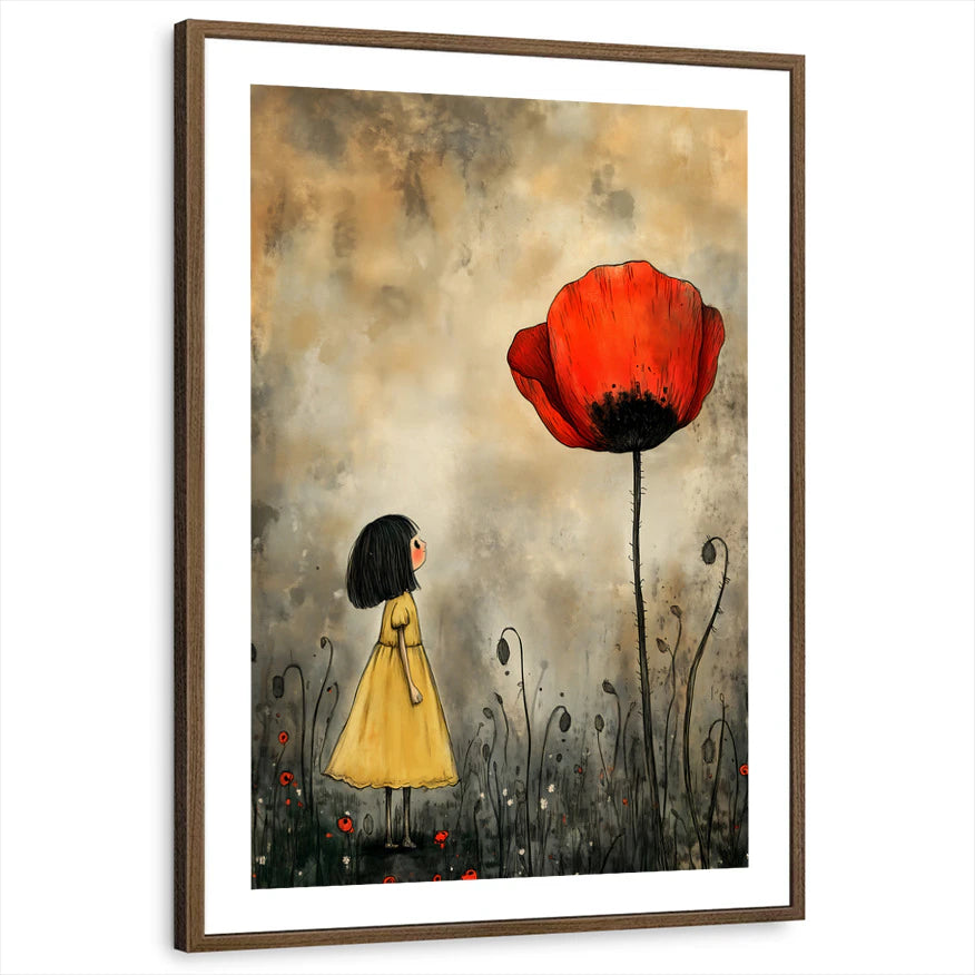 framed-print-brown-walnut-white-border