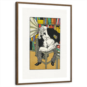 framed-print-brown-walnut-white-border