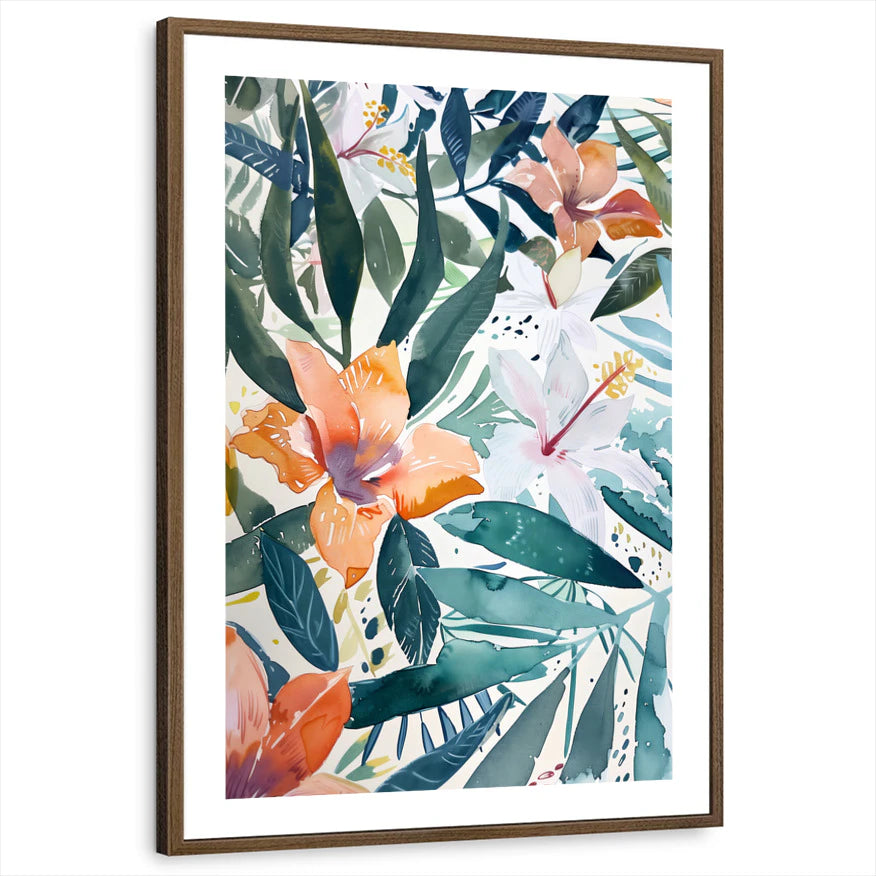 framed-print-brown-walnut-white-border