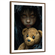framed-print-brown-walnut-white-border