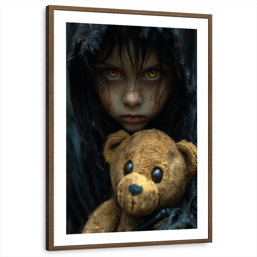 framed-print-brown-walnut-white-border