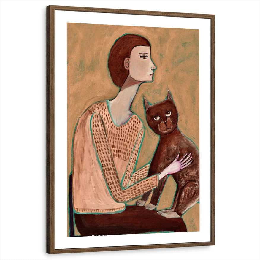 framed-print-brown-walnut-white-border