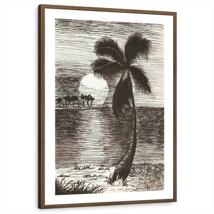 framed-print-brown-walnut-white-border