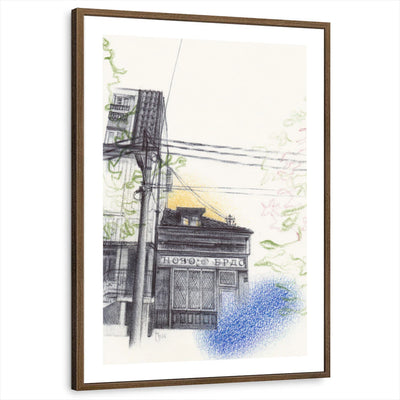 framed-print-brown-walnut-white-border