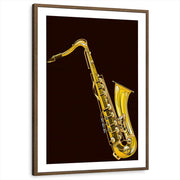 framed-print-brown-walnut-white-border