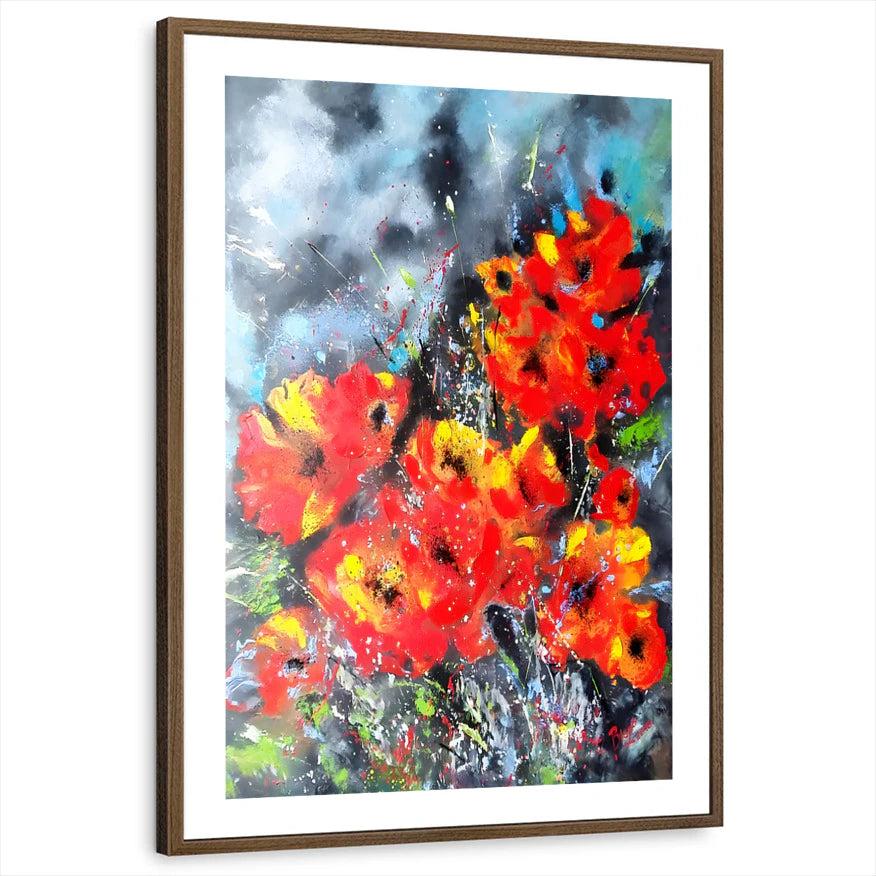 framed-print-brown-walnut-white-border
