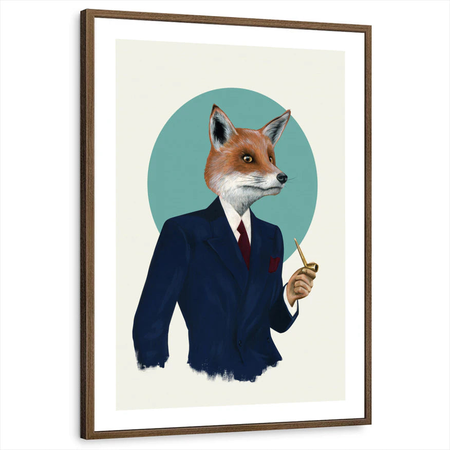 framed-print-brown-walnut-white-border