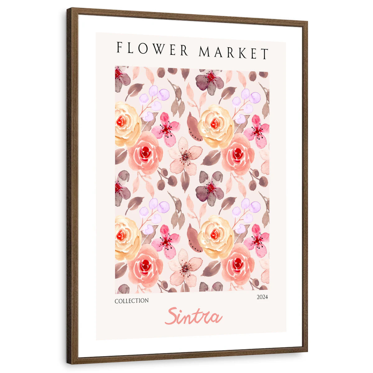 framed-print-brown-walnut-white-border