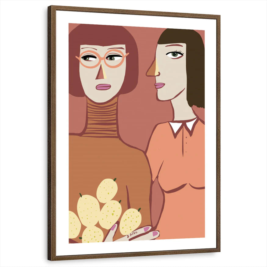 framed-print-brown-walnut-white-border