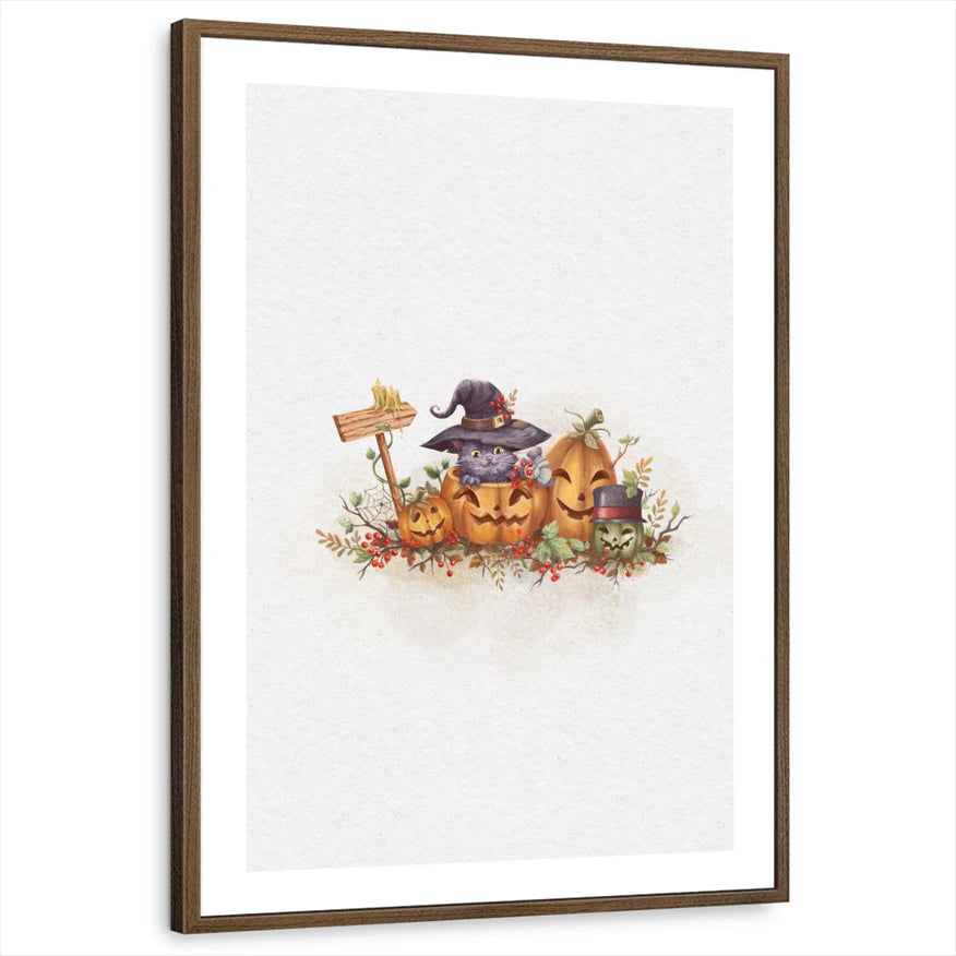 framed-print-brown-walnut-white-border