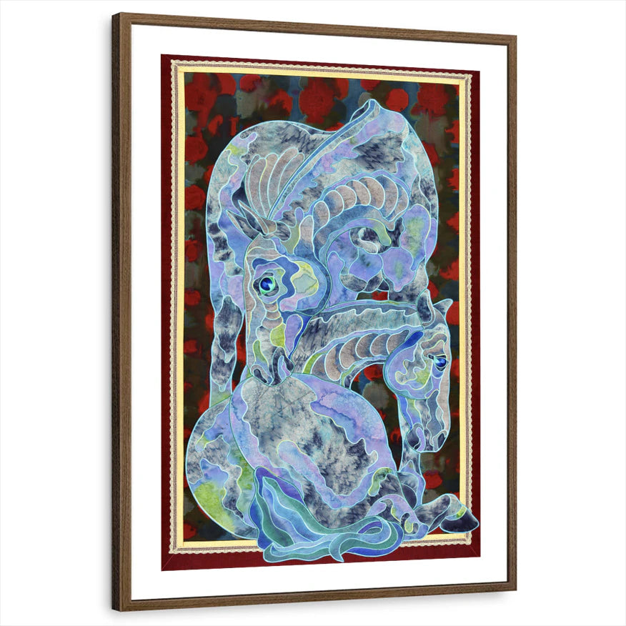 framed-print-brown-walnut-white-border