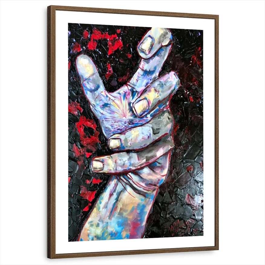 framed-print-brown-walnut-white-border