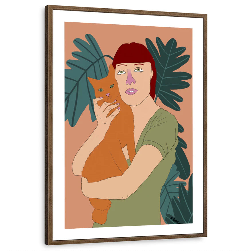 framed-print-brown-walnut-white-border