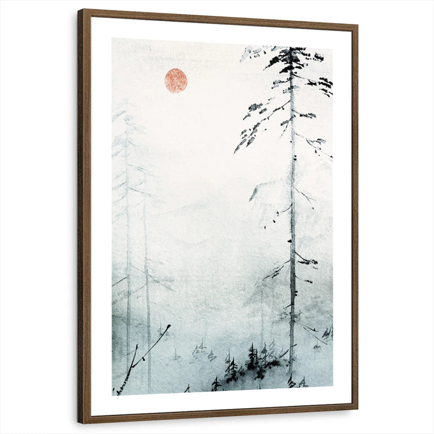 framed-print-brown-walnut-white-border