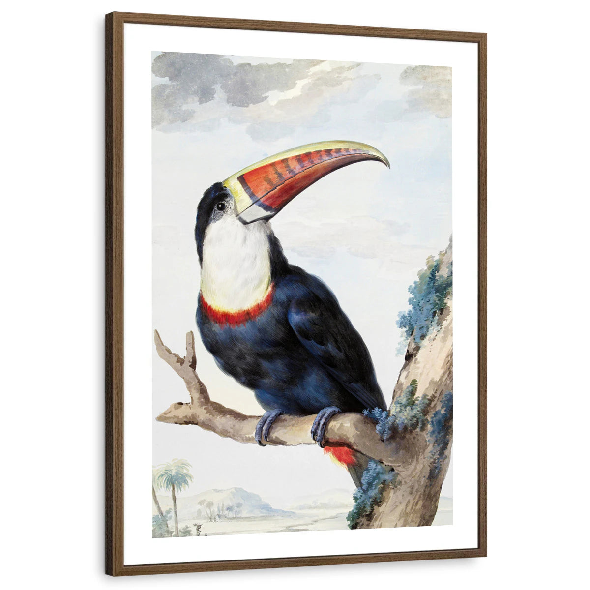 framed-print-brown-walnut-white-border