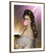 framed-print-brown-walnut-white-border