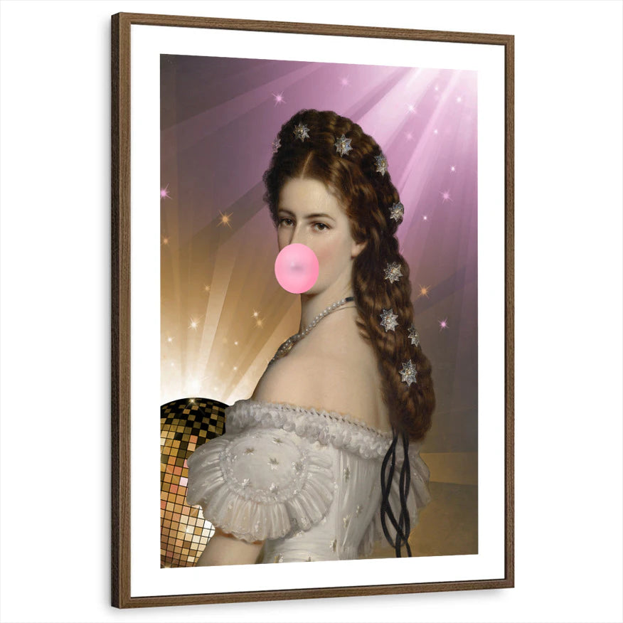 framed-print-brown-walnut-white-border