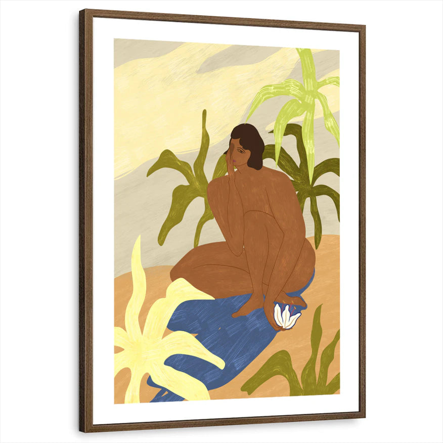 framed-print-brown-walnut-white-border