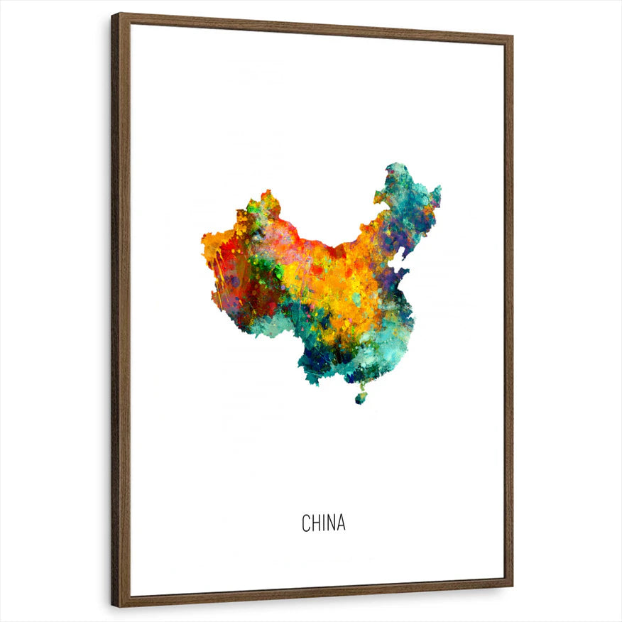 framed-print-brown-walnut-white-border