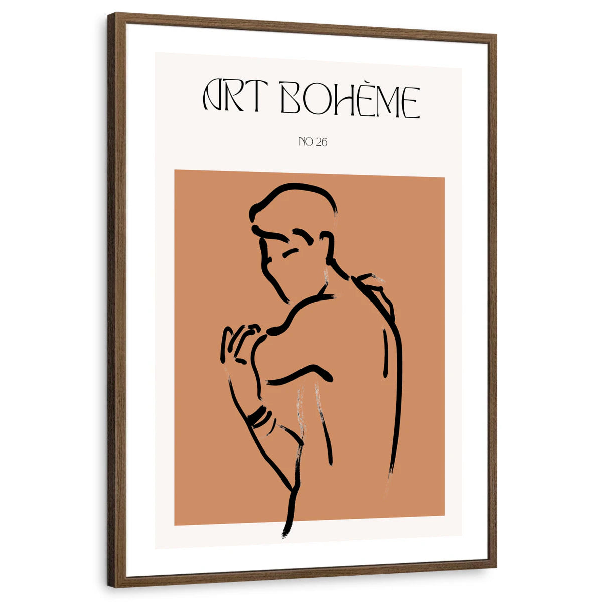 framed-print-brown-walnut-white-border