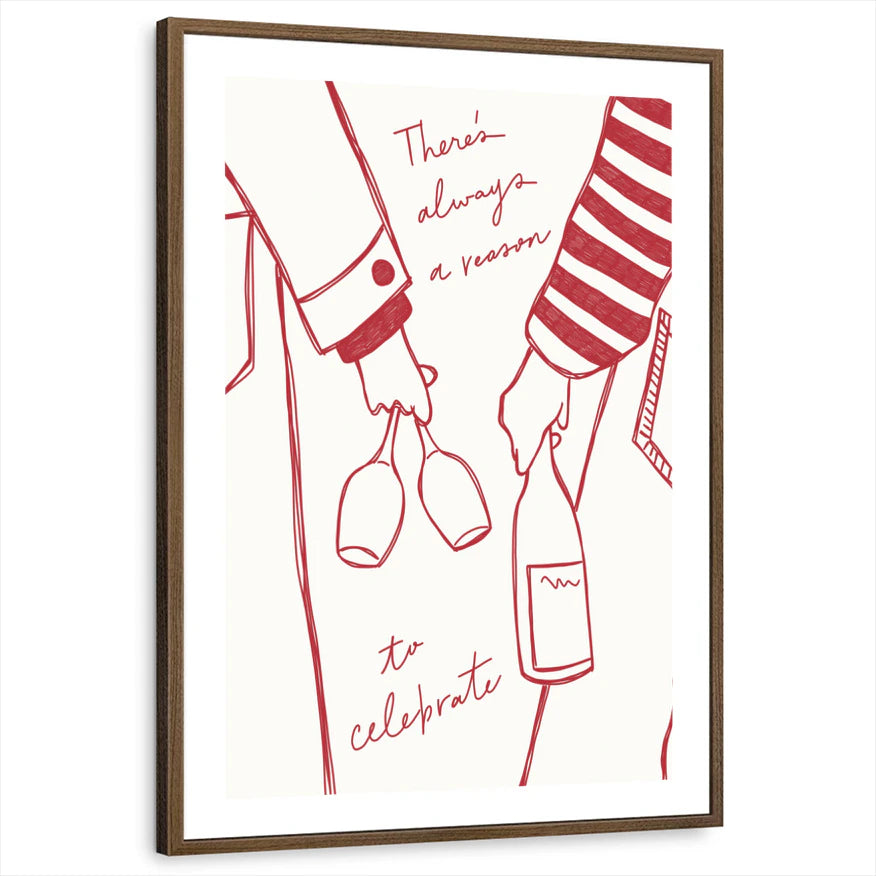 framed-print-brown-walnut-white-border