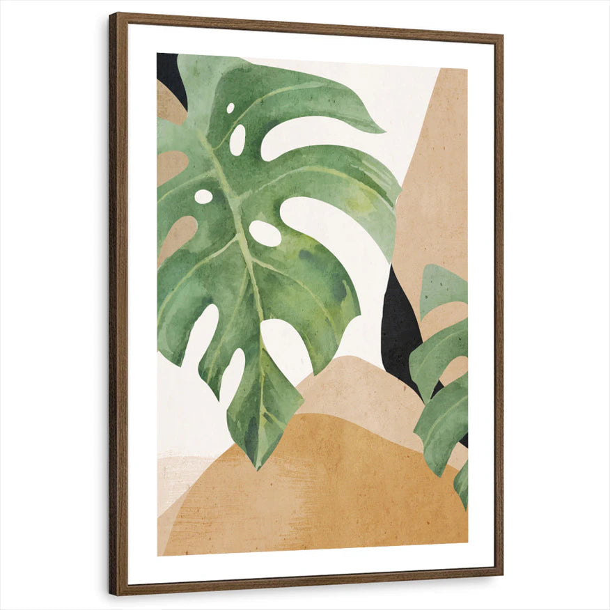 framed-print-brown-walnut-white-border
