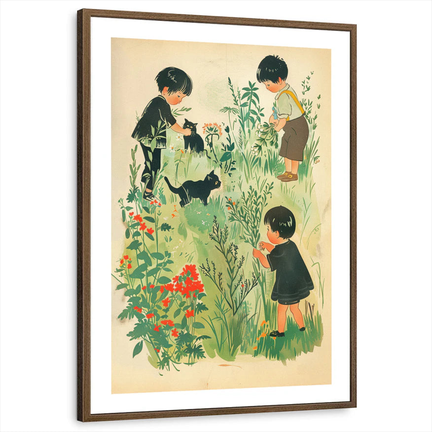 framed-print-brown-walnut-white-border