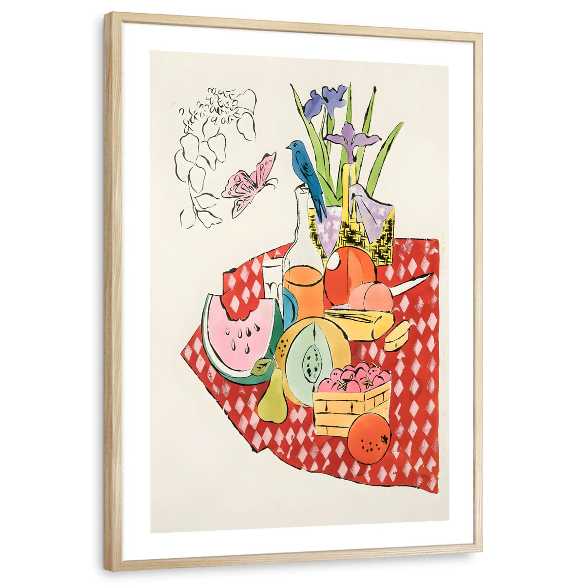 framed-print-natural-wood-white-border