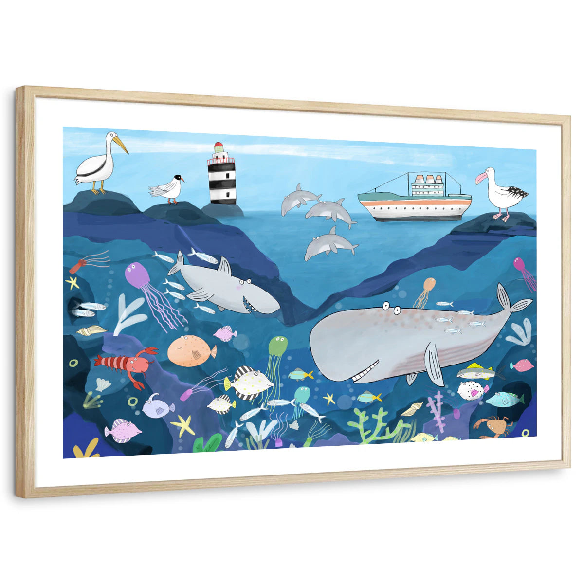 framed-print-natural-wood-white-border