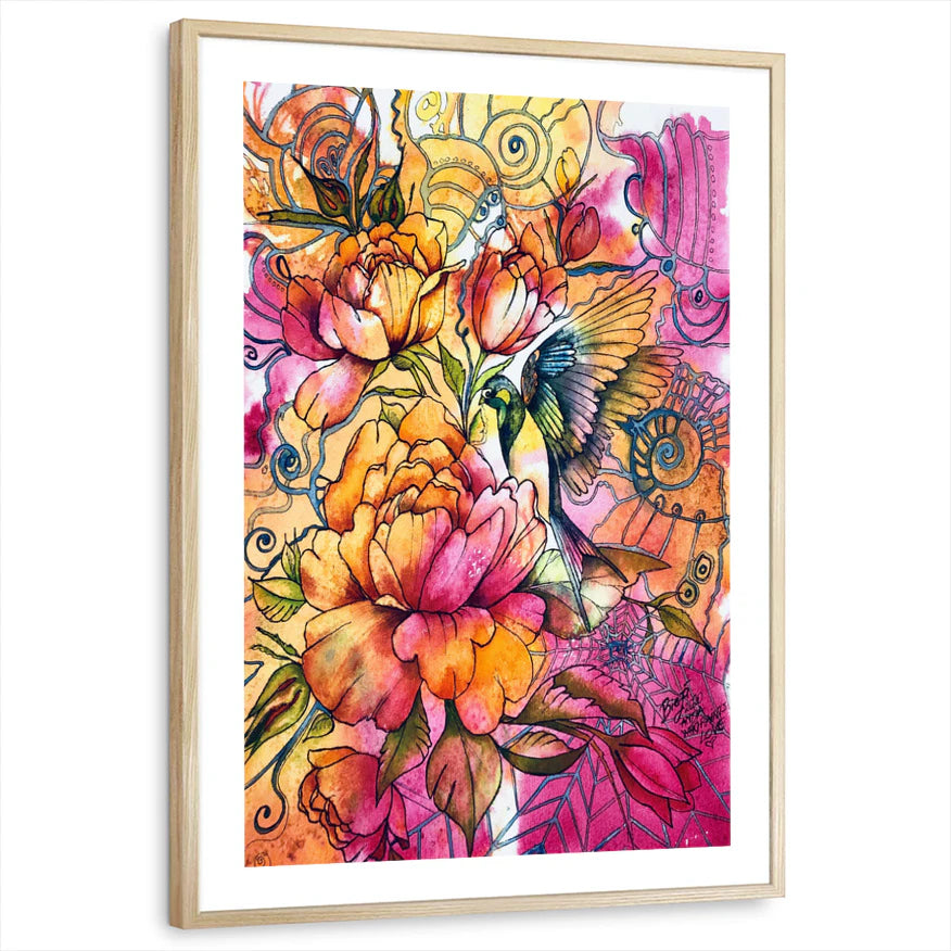 framed-print-natural-wood-white-border